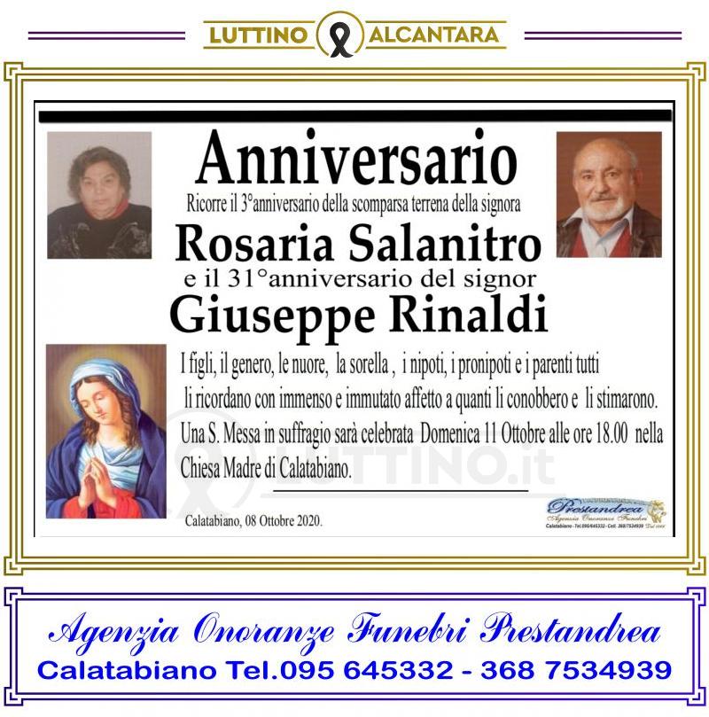 Rosaria Giuseppe  Salanitro Rinaldi 